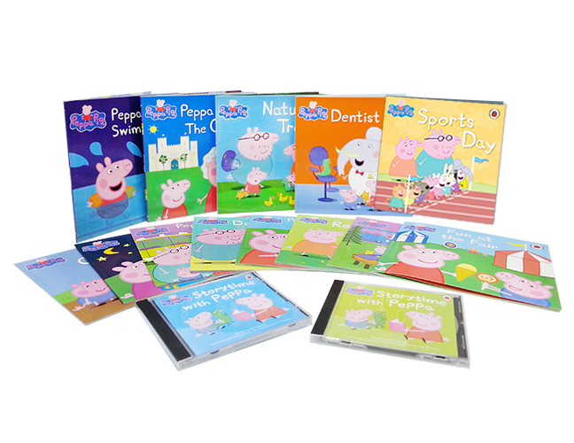 Peppa Pig Set (13 Books+2 CD)