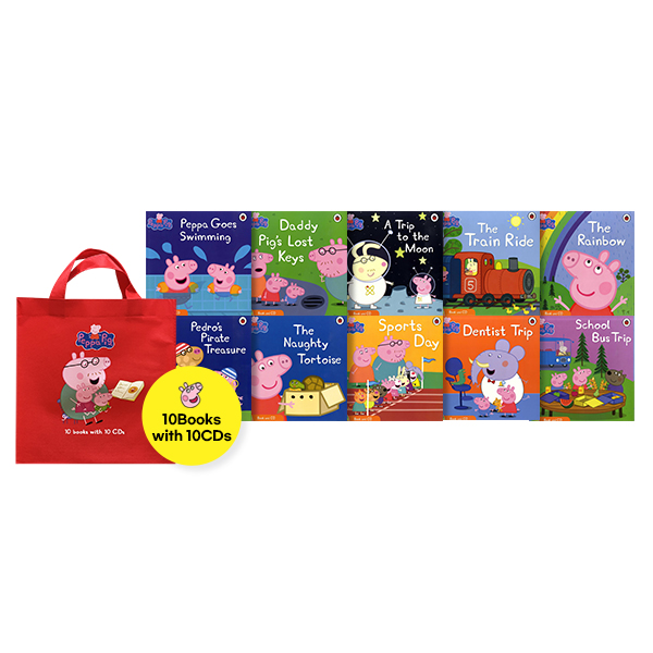 Peppa Pig Book and CD Collection - 10 Books & CDs