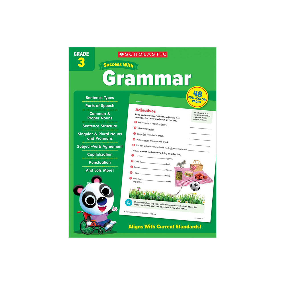Success With Grammar Grade 3 Workbook