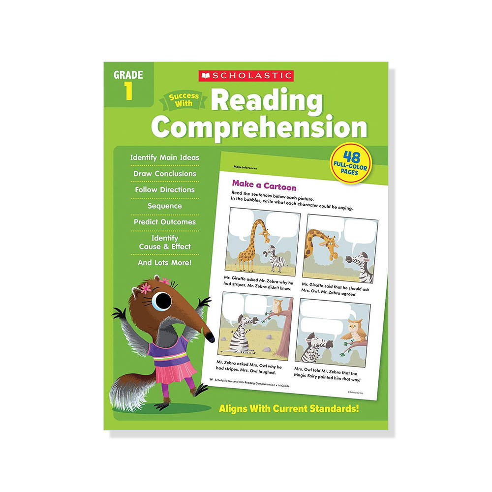 Success With Reading Comprehension: Grade 1 Workbook