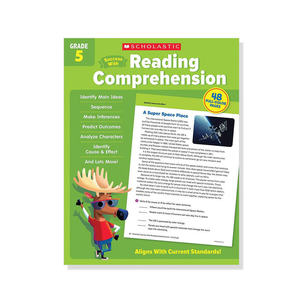 Success With Reading Comprehension: Grade 5 Workbook