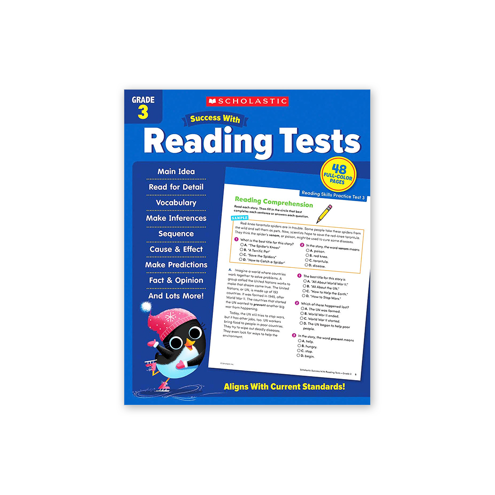 Success with Reading Tests: Grade 3 Workbook