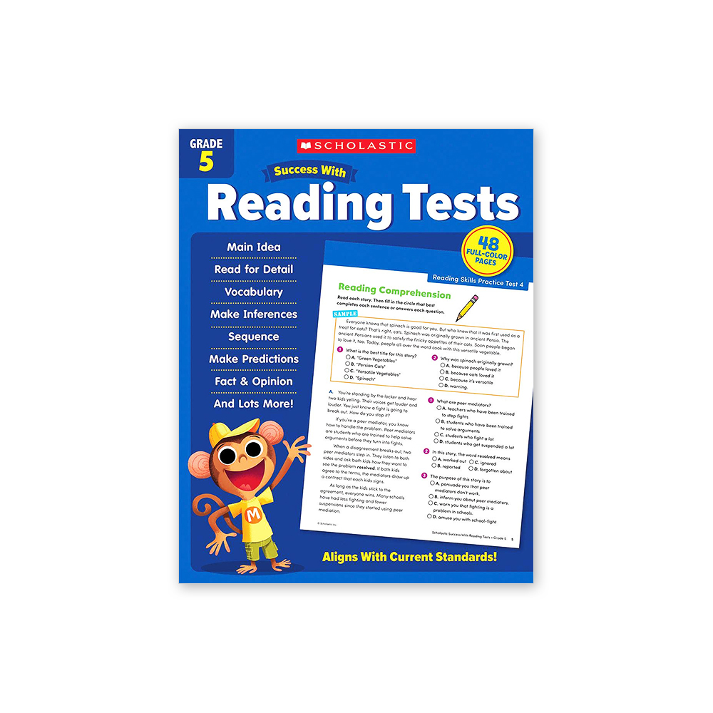 Success with Reading Tests: Grade 5 Workbook