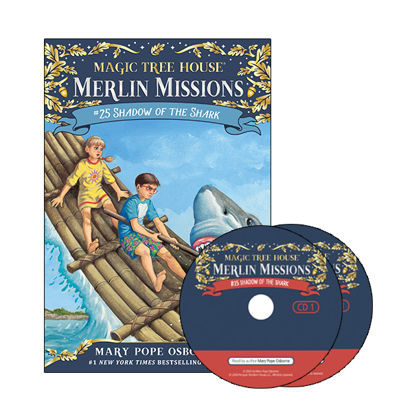 Magic Tree House Merlin Missions #25:  Shadow of the Shark (Book+CD)