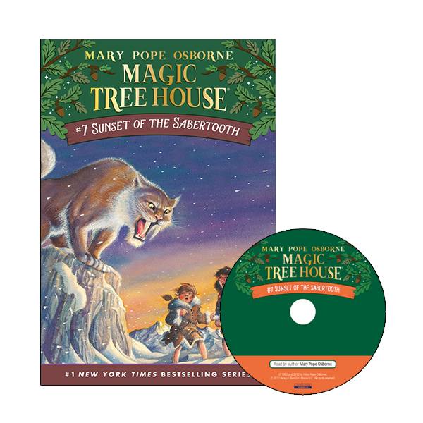 Magic Tree House #07:Sunset of the Sabertooth (Book+CD)	