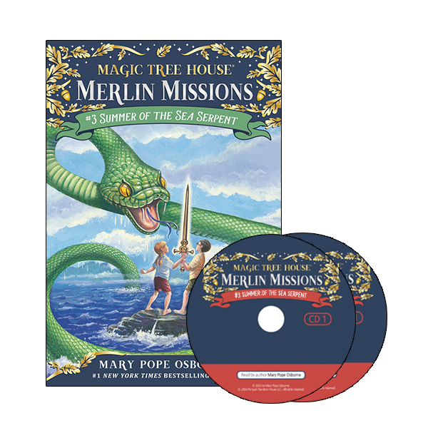 Magic Tree House Merlin Missions #3:Summer of the Sea Serpent (PB+CD)