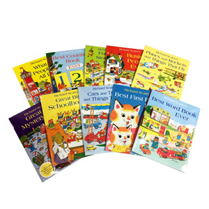 Richard Scarry bag with 10 books 